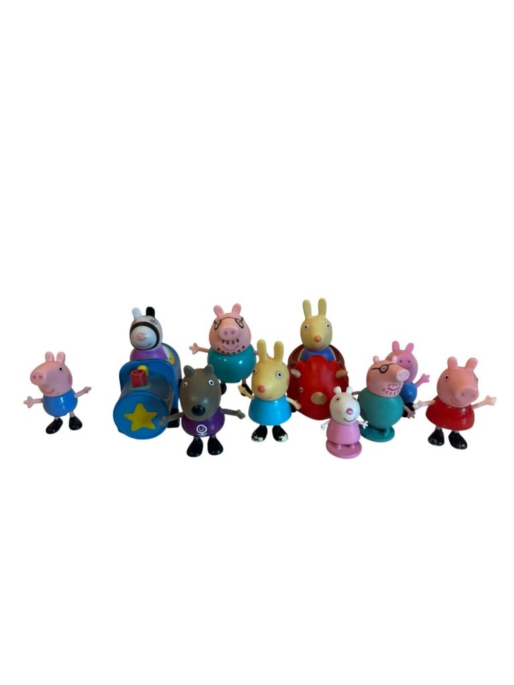Peppa Pig & Friends Family Toy Figure Set Vehicles Lot Set Bundle Action Figures
